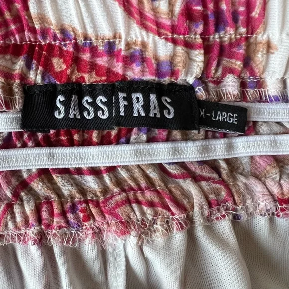 Sassfras Pink and White Paisley Dress - Picture 7 of 10